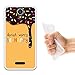 Produktbild Wiko Harry Hülle, WoowCase Handyhülle Silikon für [ Wiko Harry ] Donut Worry Be Happy Handytasche Handy Cover Case Schutzhülle Flexible TPU - Transparent