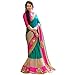 RHMART Pink half and half crap silk saree with blouase pice material RS.1199.00