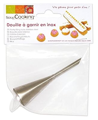 Scrapcooking 1801 Douille à garnir Inox Argent 14 x 10,8 x 2 cm
