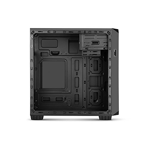 NOX Coolbay MX2 Mini-Tower Negro - Caja de ordenador  Mini-Tower  PC  1x 120 mm  Metal  De pl  stico  Micro-ATX  MicroSD  TransFlash   SD 