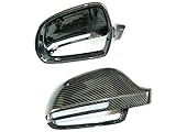Spiegel Cover Carbon Spiegel Cover Spiegelkappen Mirror Replacements passend für A3 S3 Sportback 8P A4 S4 B8 8K A5 S5 B88T A6 S6 RS6 4F C6 A8 S8 D3 4E Q3 8U