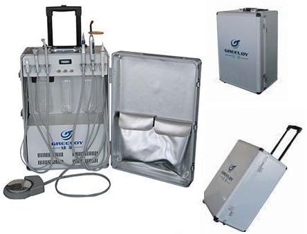 New Deluxe Portable Dental Unit GU-P206 With Air Compressor Ultrasonic Scaler LED Curing light 4H by TT Dental
