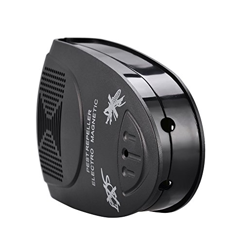 1 Packung, WM Elektronische Ultraschall Pest Repeller, natürliche Indoor Schädlingsbekämpfer LI-3110, für Ihr Haus, repuls Mäuse, Ratten, Schädlinge, Nagetiere, Spinnen, Insekten + More (Schwarz) - 4