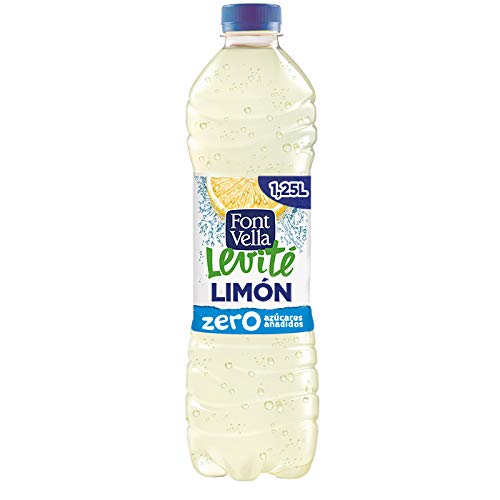 Font Vella Levité Limón Zero - Agua Mineral Natural con Zumo, 1.25 L