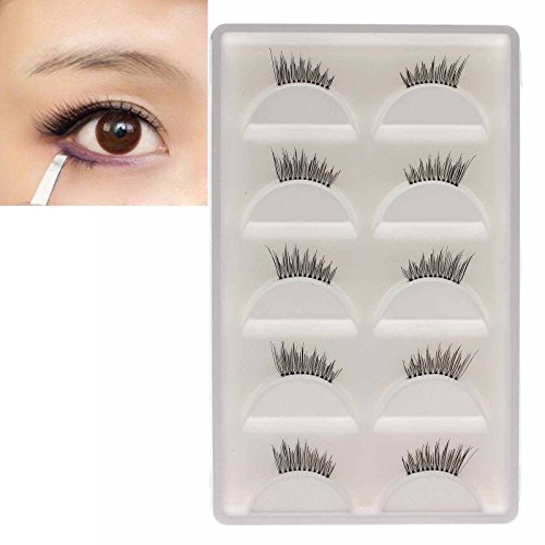 HuntGold Frauen Handgemacht Obere Hälfte Falsche Lange Wimpern Peitsche Kosmetik Schönheit Werkzeug
