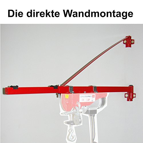Schwenkarm KST250 für Seilwinden / Kranarm max 250kg Last 110cm Auslage für Seilzüge / Lastarm für Hebezüge - 2