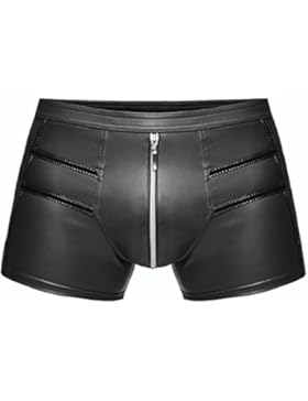 AT Boxer-Short H006 Herren Boxershort Wetlook-Short Herrenslip Unterhosen in schwarz von Noir Handmade Dessous