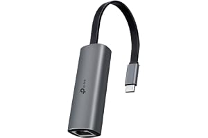 TP-Link USB 2. LAN-adapter nätverkskort USB 3.0 till RJ45 2500Mbps Gigabit nätverksadapter på aluminium kompatibel med Switch, NAS, Xbox, Laptop, PC Windows 11/10/8, macOS etc.(UE302C)