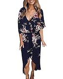 Saison: Maxikleider Damen ciffion perfekt für Frühling und Sommer, angenehm zu tragen. Dies Sommerkleider knielang mit schulterfreies oberteil design wird somit zum perfekten Outfit für den entspannten Stadtbummel mit der besten Freundin oder dem ersten Date im angesagten Cafe.