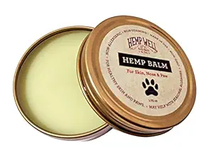 Hemp Well Hemp Rub for Pets - Organic Pet Balm, Dogs and Cats, Relieves Dryness and Cracking for Paws, Skin, and Nose, 1.75 oz.