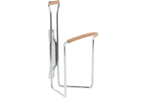 ZEFAL Classic - Porta Borraccia per Bicicletta Vintage - Portaborraccia Bici Acero - Acciaio con Rivestimento in Pelle