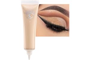 DE'LANCI Eyeshadow Primer Matt,Professional Makeup Eyeshadow Primer Waterproof Durable, No Wrinkle, Anti-Age Enhance Eye Color Lids (Skin colour)
