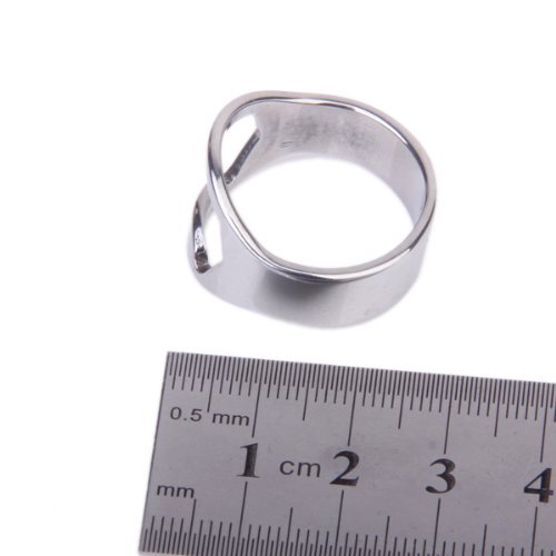 2 Stuck Edelstahl Finger Ring Bierflasche offner Flaschenoffner - 3