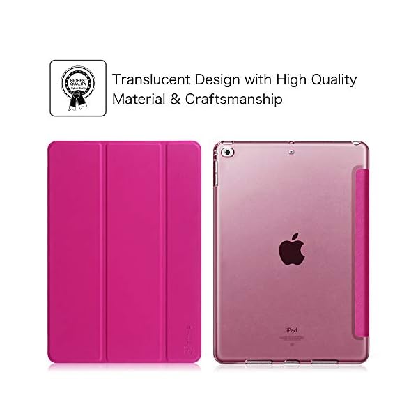Fintie Funda para iPad 9.7 (2018/2017), iPad Air 2, iPad Air - Trasera Transparente Carcasa Ligera con Función de… - Image 4