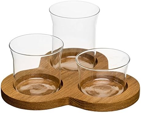 Sagaform Oval Oak Serving Set, 4 pcs, 21x21x11 cm