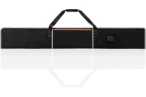 WISEPRO Borsa per guida guida, borse per attrezzi, doppio lato imbottitura per pista sega borsa protettiva per binari da 55 e 59 pollici