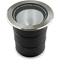 Leds-c4 gea - Luminaria empotrable redondo gea g12 150w inoxidable 316