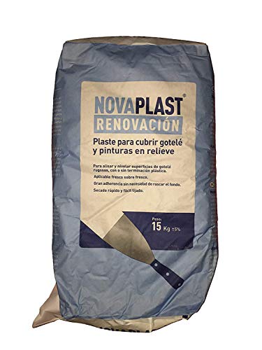 Rugoplast - Plaste Masilla Renovación Novaplast ( Plaste para cubrir gotelé y pinturas en relieve ), Multicolor