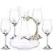 Produktbild ASQXYFCT Dekanter Rotweinglas Kreatives Set Kristall Diamant Weinglas Dekanter Set Dekoration 1 Dekanter 4 Weingläser,Transparent,XJQ