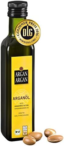 Argan Organic Arganil – Ungeröstet 250ml – Cold DLG/Gold Awarded, Vegan, Anti Ching, even skin, Face, Hair