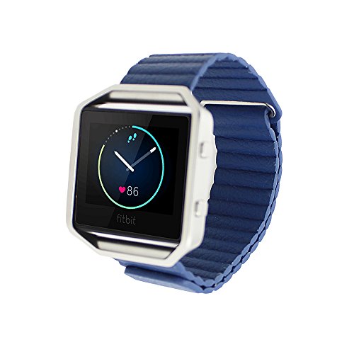 Fitbit Blaze Armband, Tping Luxus Leder-Schleife Armband mit Magnetverschluss Ersatz Uhrenarmband Handgelenk Bgel fr Fitbit Blaze Smart Fitness Watch (Kurz, Blau) Fitbit Blaze Armband, Tping Luxus Leder-Schleife Armband mit Magnetverschluss Ersatz Uhrenarmband Handgelenk Bgel fr Fitbit Blaze Smart Fitness Watch (Kurz, Blau)