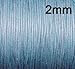 Price comparison product image *SPECIAL PROMOTION...PLUS!...20 METRES FREE!!* 10 Metre Baby Blue Wax Cotton Cord Thread 2mm - For Jewellery Making & Card Making (Ref:Cord4)