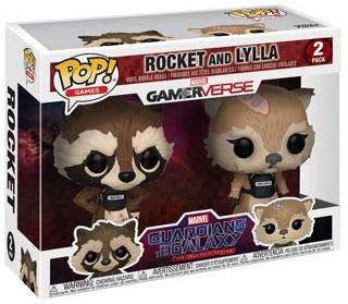 FunKo Figurine - Funko Pop - Marvel - Guardian of The Galaxy Game - Rocket & Lylla 2Pack