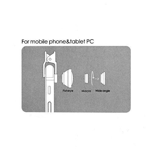 Sistema di S 6Â in 1Â universale clip on a densitÃ  neutra filtro ND Filter Set 180Â Â° Fisheye + 0.67Â X Grandangolo Macro 2Â X Zoom Teleobiettivo CPL polarizzatore lente obiettivo per smartphone tablet PC