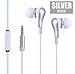 Produktbild In-Ear Kopfhörer Tangle freie Hände Free Kopfhörer 3,5 mm W/Mikrofon. Freisprecheinrichtung Call kompatibel mit (Silber) Apple iPad Mini 4 Mini 3 Mini 2 Mini Kompatibel Kopfhörer