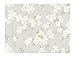 Produktbild York Wallcoverings WW4450 West Wind Crackled Asian Blossoms Prepasted Wallpaper, Silver/Cream/Gray by York Wallcoverings