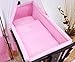 Produktbild Baby Comfort Bettumrandung für Babybett, 260 cm lang, für Babybettchen á 90 x 40 cm, gepolstert, groß, Rosa