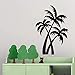 Produktbild Wandhalter für den Wohnraum ausziehbarer Braun Vinyl Palm Trees Wanddekalien für die Pflegeheimdekoration 44x66cm