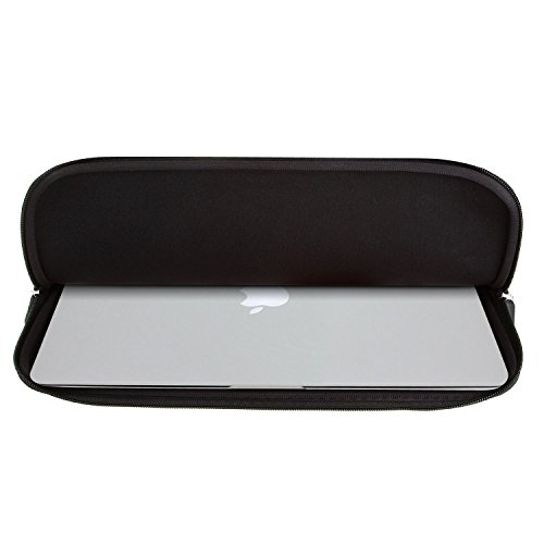 ivencase 13- 13.3 Zoll Portable Weich Laptophülle Tasche Neopren Sleeve Hülle Schutzhülle für Notebook / Ultrabook / Macbook Air / Pro Retina 12.14 Zoll iPad Pro ( schwarz ) - 3