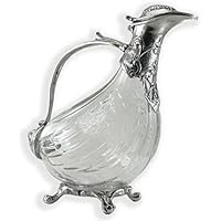 Weinkaraffe aus Glas und Zinn geblasen. von großer Bedeutung. durch italienische Handwerkskunst me.qualità gemacht