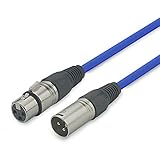  Cable XLR macho-XLR hembra 10 metros AZUL , XLR10M-BLUE RF:169