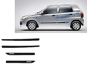 AUTOXYGEN Side Door Beading Black Door Protector for Maruti Suzuki Alto K10 2016 Onwards(Set Of 4 Pcs.)