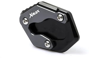 LUTFI Side Stand Magnifying Plate Motorcycle Accessories Stand Foot Side Stand Extension Enlarger Pad Bracket for Yamaha & aha Xmax 300 X-MAX 125 250 400 XMAX300