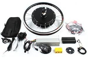 BURUIYOTEN 20 Zoll 48V Elektro-Fahrrad Kit E-Bike Elektrofahrrad Umbausatz Vorderrad 1000W Conversion Motor Set Fahrrad Nabenmotor Anzeige Frontmotor Elektrisches Fahrrad-Rad Naben-Frontmotor-UmrüStsatz