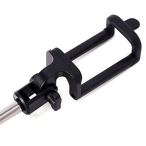 LENOGE Selfie Stange Stab Fernauslser Drahtlose Halterung Halter mit integrierten Blutooth Selfie Stick fotografieren f¨¹r iPhone Samsung und andere Android, ios Smartphones Schwarz - 5