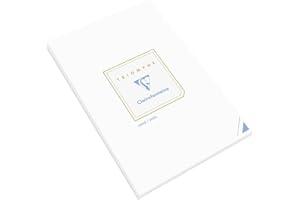 Clairefontaine 6124C – Blok korespondencyjny Triomphe 50 arkuszy w linie białych A5-14,8x21cm – 90g/m²