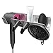 Produktbild AOLVO Haartrockner-Halterung für Dyson, Aluminiumlegierung, mit Schnurhalter, Wandhalterung, kein Bohren Föhn, Aufbewahrungskorb für Dyson Supersonic Haartrockner, Zubehör, Netzstecker