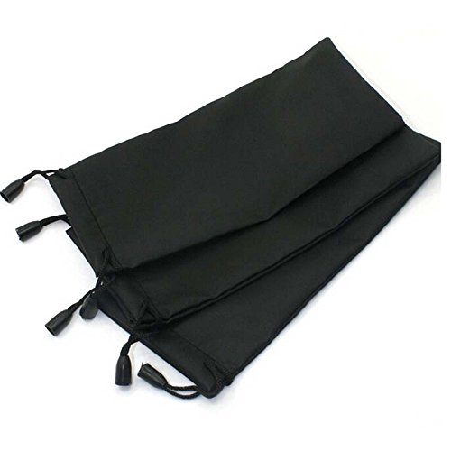 welecom 5 x Sonnenbrille Tasche Mikrofaser Beutel stylische weiche Schutzhülle Glasse Pocket + Reinigungstuch - 2