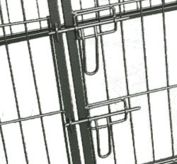 Ellie-Bo-Heavy-Duty-Modular-Puppy-Exercise-Play-Whelping-Pen-8-Pieces-100cms-High