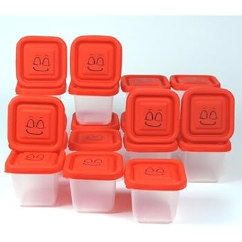 25 Mini Gefrierdosen / Vorratsdosen für Kräuter / Gewürze / Reste, 80