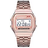 LED-Digital-Armbanduhr Ultra Thin Alarm-Armbanduhr Kalender für Männer Frauen