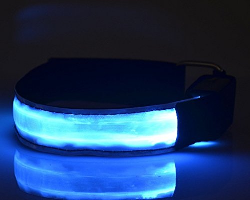 Kailian ® LED Fahrradlampe Wristband Licht Blinklicht joggen Außen Schulweg Kinder Fahrrad Hundehalsband (6 Farben erhältlich) - 2