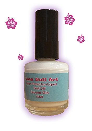 Peel off weiß mit Pinsel 15ml !!! Clean Edge Liquid Latex Latexmilch Flüssiglatex Halloween Nageldesign