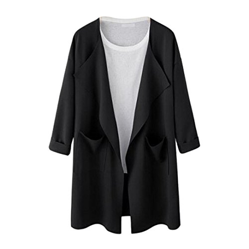 Preisvergleich Produktbild Internet Damen Kausales offenes Sweatshirt Langer Mantel Jacke Fashion Outwear Cardigan