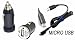 Produktbild Totalcase 2in1 Micro-USB Kit Schwarz Universal Kit für Samsung Galaxy S2 S3 S4 S5 S6 S7 S8 Edge mini Note HTC Nokia Ladekabel Kabel KFZ Netzteil Sony Huawei Sony Microsoft