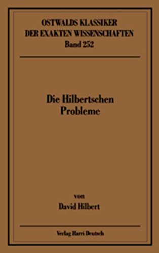 Die Hilbertschen Probleme (Hilbert)